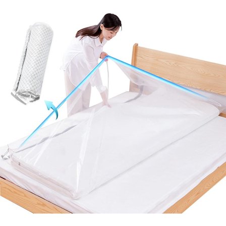 Stor vakuumoppbevaringspose for madrasser og klær - 220 x 100 cm vakuumpose (vakuumpumpe ikke inkludert)