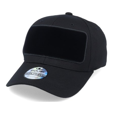Hatstore - Velvet Patch Alpha 2 Black Adjustable Adjustable Black Cap - @ Hatstore