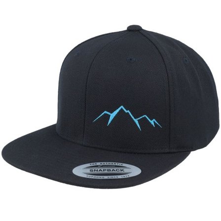 Wild Spirit - Svart snapback Keps - Small Mountain Blue/Black Snapback @ Hatstore
