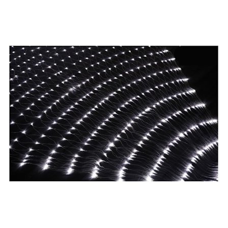 3 x 2 m LED Lysnet til Julepynt, Fest, Indendørs, 8 Lysændrende Programmer, Fe-Tovlys Vandafvisende Romantisk Julepynt, Hvid