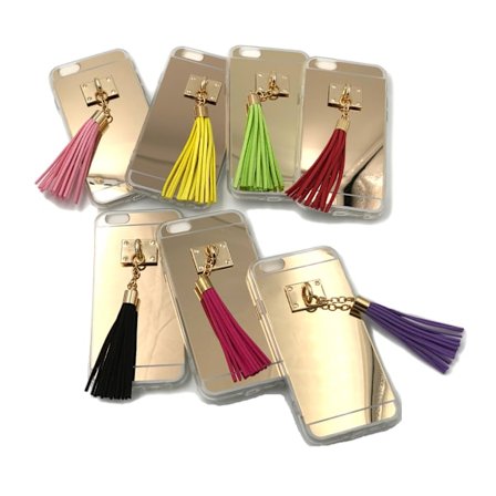 Spegelskal med tofs iPhone 6/6S - fler färger