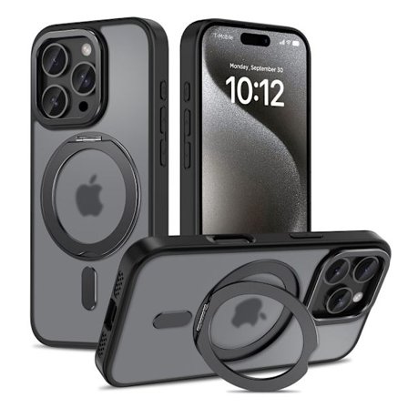 Tech-Protect iPhone 16 Pro -kotelo MagSafe MagRing Matt Black