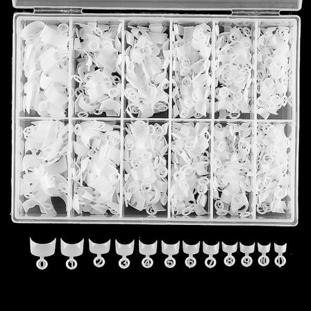 600 st korta nagelspetsar korta ovala halvöverdrag falska nagelspetsar 12 storlekar falska nagelspetsar med låda