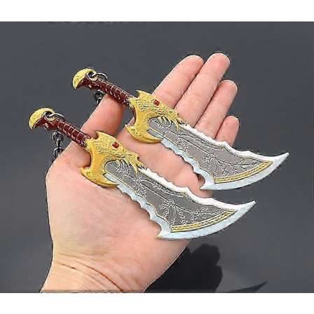 God of War Nøkkelring Kratos Blades of Chaos Spill Anime SverdLeke Våpen Meta Modell Middelaldersk Spill Perifere Leker for Gutter