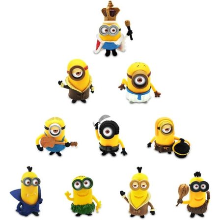 Toimintahahmot, animehahmot, 10 kpl pieniä ihania toimintahahmoja lelu, auton sisustus ja työpöydän sisustus, täydellinen valinta