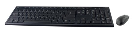 Deltaco tastatur- og mussett - USA - svart
