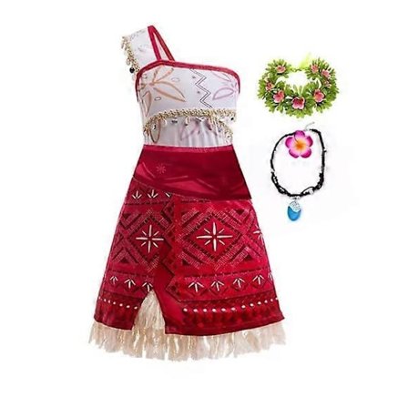 Piger Ny Film Moana 2 Kjole Halloween Fest Eventyr Kostume Piger Prinsesse Flot Kjole Kostume - Perfekt