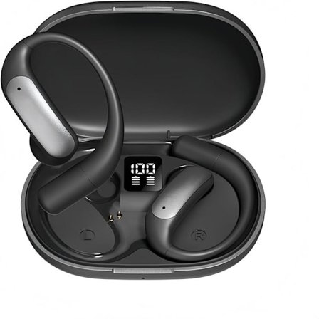 Åbne hovedtelefoner til mænd/kvinder, Bluetooth-hovedtelefoner 5.0, Over Ear-hovedtelefoner Sport