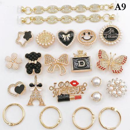 Träsandaler Diy Accessoarer Metalldekorationer