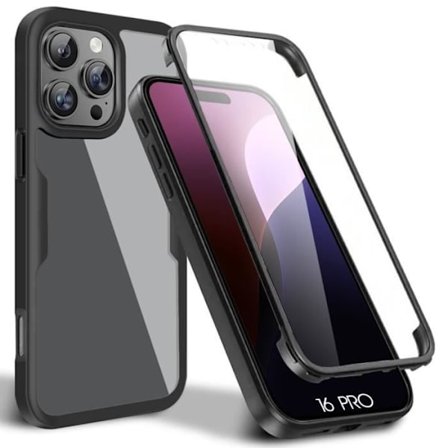 Skyddskal - BOOLING - iPhone 16 Pro - Stötsäker - Transparent - Hård