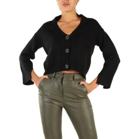 Alpha Studio Cardigans Sort, Dame