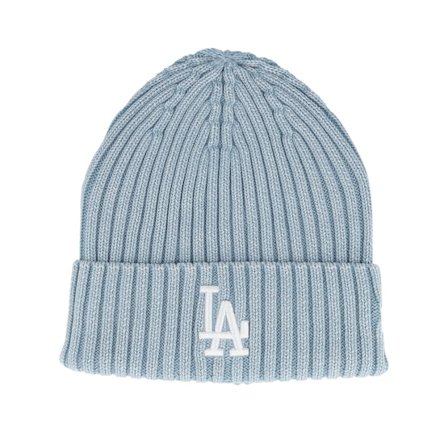 New Era - MLB Blauw cuff Beanie - Los Angeles Dodgers MLB Washed Pastel Blue Cuff @ Hatstore