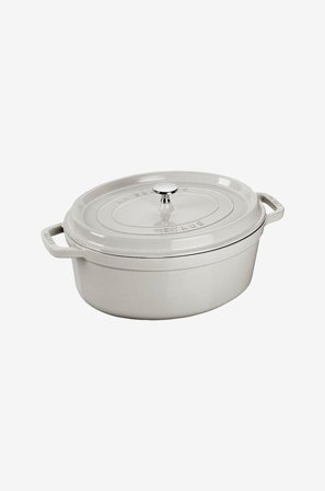 Staub - Pata La Cocotte, soikea 31 cm, 5,5 l - Harmaa - Padat & kattilat - - Homeroom