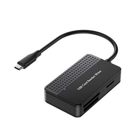 Höghastighetskortläsare 4-i-1 USB3.0/USB-C SDTF CFMS Compact Flash-kortadapter för bärbar dator PC Multikortläsare