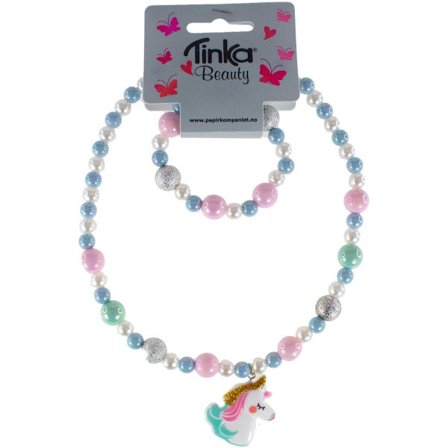 Halsband med armband Unicorn - Tinka