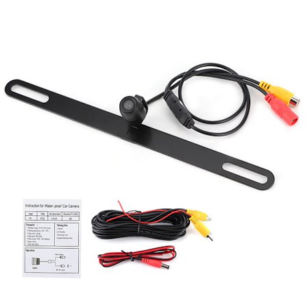 Bagagerums Kamera til Bil Parkering Bakkamera Bred 170° HD Nattesyn Vandafvisende til Langt Nummerplade