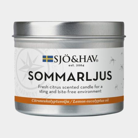 Mosquito candle / scented candle against mosquitoes Sjö & Hav Sommarljus, 190 grams