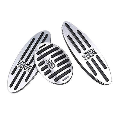 Union Jack Auto Alumiinipedaalin suojus Mini Cooperille 2010-2018 F54 F55 F56 F57 F60 R55 R56 R57 R5