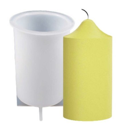 Silikon lys form diy stearin lys sylinder