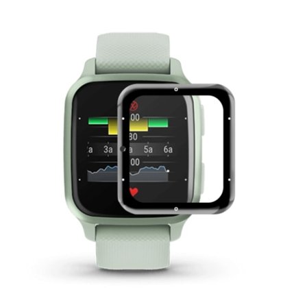 1 st för Garmin Venu SQ 2 3D Full Coverage Soft PC Edge + PMMA HD skärmskyddsfilm