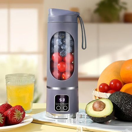 USB Genopladelig Bærbar Blender og Håndholdt Juicer - Let at Rengøre, Perfekt til Smoothies, Milkshakes og Friske Frugtdrikke