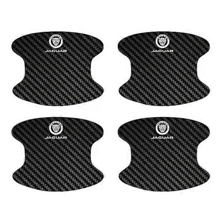 Passer til Jaguar XF XE XFL XEL XJL XJ F-PACE Bil Dørhåndtak Beskyttelsesfilm Karbonfiber Dør Dørterskel Anti-ripe Klistremerke