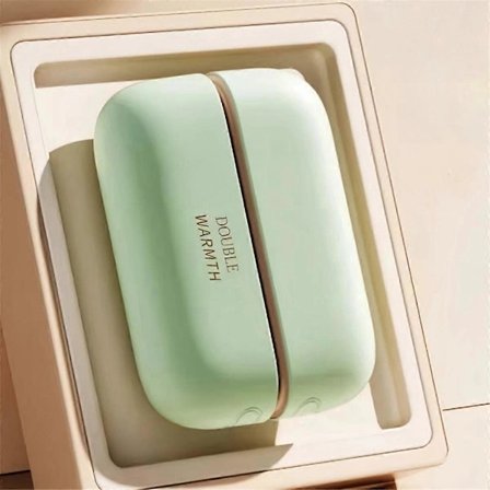 Denne nye 2-i-1 magnetiske genopladelige håndvarmer er en bærbar elektrisk håndvarmer med et ergonomisk design, der er kompakt og let at bære.