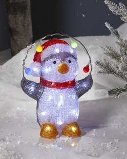 Star Trading Utomhusdekoration LED Pingvin Multi - Jul