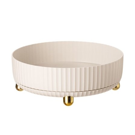 Kosmetik opbevaring boks roterende bord plade hudpleje opbevaring kurv efterbehandling boks husholdning lys luksus opbevaring boks bakke