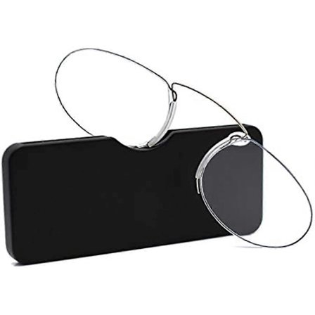 Læsebriller Næseklemme Uden Stænger Mini Korttype til Mænd og Kvinder 150-25 Styrke (15X)