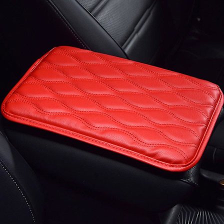 Yleismallinen PU-nahkainen auton käsinojan pehmuste Auton käsinojien säilytyslaatikon matot Pölytiivis tyynynsuojus Vedenpitävä käsinojan suojus| |