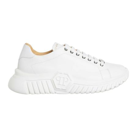 Philipp Plein, men shoes leather trainers sneakers Supersonic Wit, Heren, Maat:43 EU