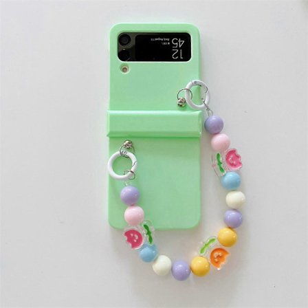 Søtt Blomsterarmbånd Deksel Kompatibelt Med Samsung Galaxy Z Flip 4, Hardt PC Støtsikkert Beskyttelse Med Hengsel