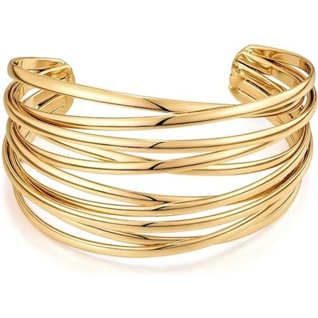 Twisted Gold Armbånd Til Kvinder Guld Kærlighed Armbånd Guld Kvinder Armbånd Trendy Armbånd Til Piger Boho Armbånd Guld Smykker Til Kvinder