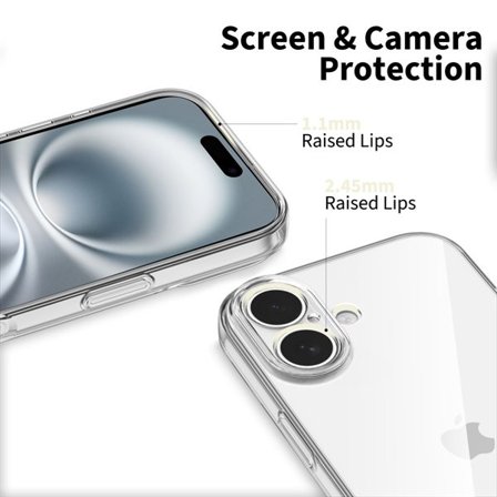 Tech-Protect FlexAir-etui til iPhone 17 - Transparent
