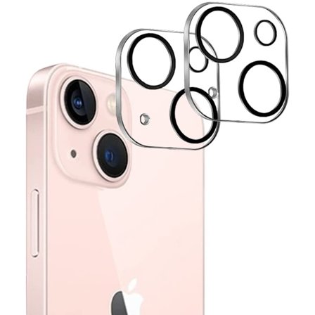 2-Pack iPhone 15/15 Plus Linsskydd I Härdat Glas