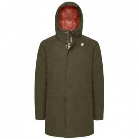 K-Way, Gastone Thermo Cotton Coat Groen, Heren, Maat:M