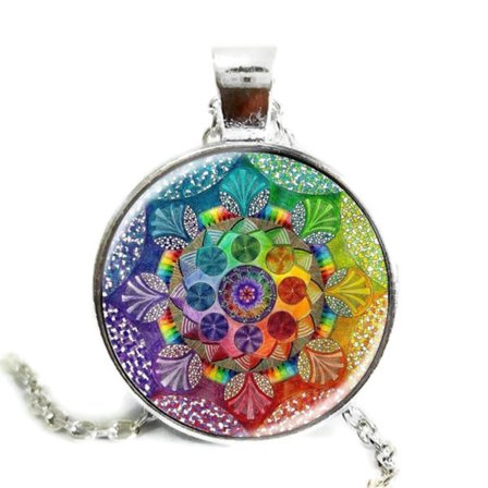 Halsband Mandala Buddhism Chakra Flower Of Life Yoga Alkemi