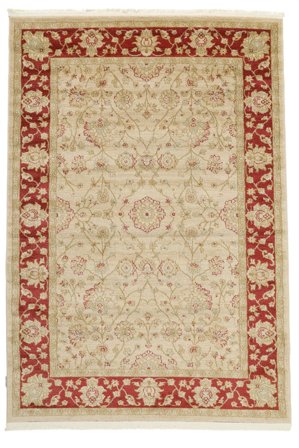 Farahan Ziegler 300X400 Grand Beige/Rouge Tapis