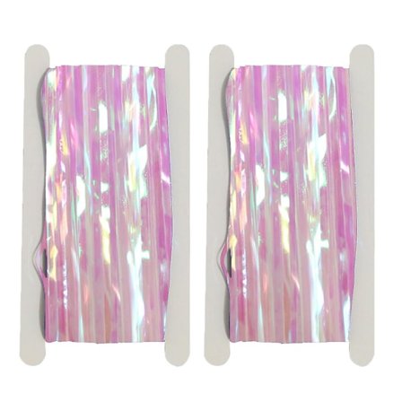 2 Pak Frynser Gardiner Fest Dekorationer, 1x 3 M Baggrund Gardin