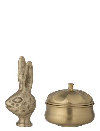 Keela Deko, Messing Sæt Med 2 Home Storage Mini Boxes Guld Bloomingville