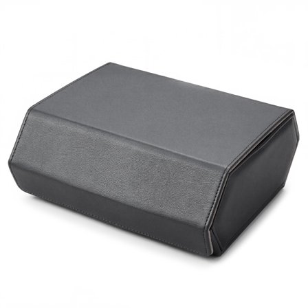 Hexa | Black & Grey Faux Leather Hexagonal Watch Box - 6 Watches for Men - Watch boxes