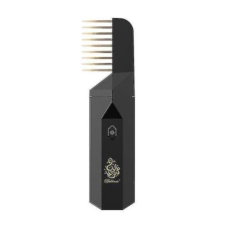 Elektrisk hårborste rökelsebrännare för Bakhoor Ramadan Dukhoon arabisk aromdiffusor för hemmakontor bil uppladdningsbar mini USB Hk Black