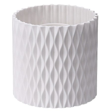 Kosmetisk opbevaringsbørste til makeup, kop, penneholder, hvid