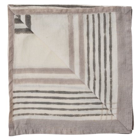 Tell me more Ella lautasliina, grey checkered