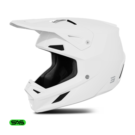 Kask MX Shot Speed Złamany Biały Błyszczący XL