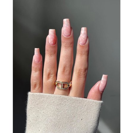 Lyhyet Ballerina-muotoiset Tekokynnet Rose Quartz -väriset Liimattavat Kynnet Kiiltävät Tekokynnet 24 kpl Akryyliset Liimattavat Kynnet Naisille ja 