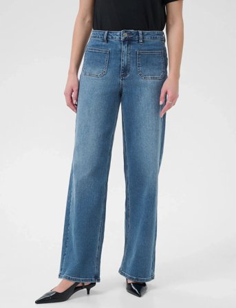 Kaffe Kabrook Hw Reg Fit Jeans - Blue - 30 x 32