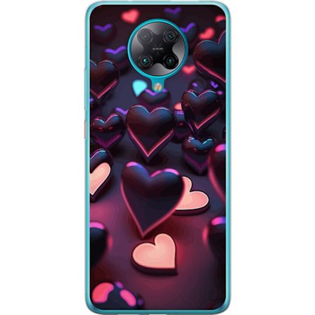 Kompatibelt Mobilskal till Xiaomi Xiaomi Poco F2 Pro Midnattshjärtan