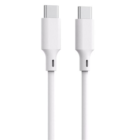 Qualo Recycling USB-C-kabel 3A 1,5 m - hvit